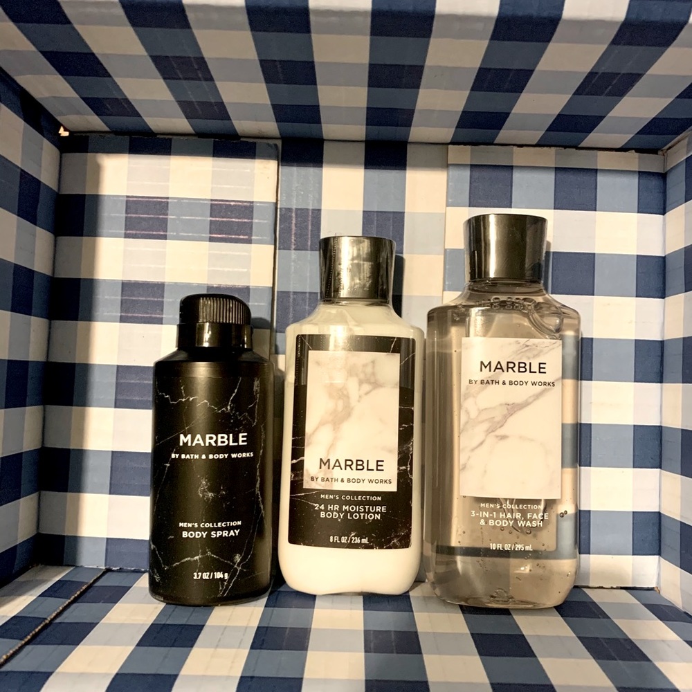Bath & Body Works - Marble Set!